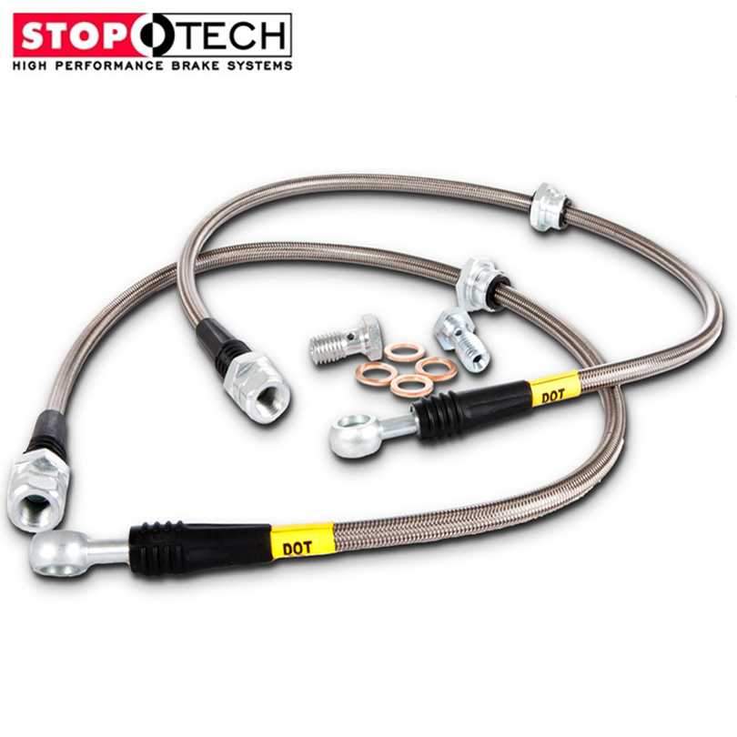 STOPTECH 08-13 BMW M3 (E9X) STAINLESS STEEL FRONT BRAKE LINES